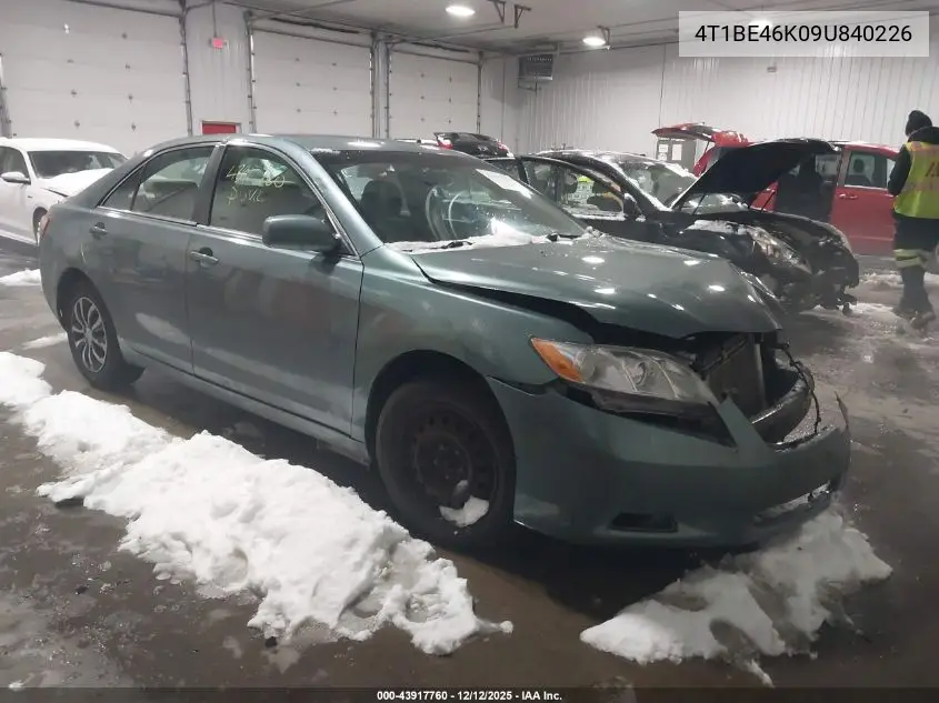 4T1BE46K09U840226 2009 Toyota Camry Le