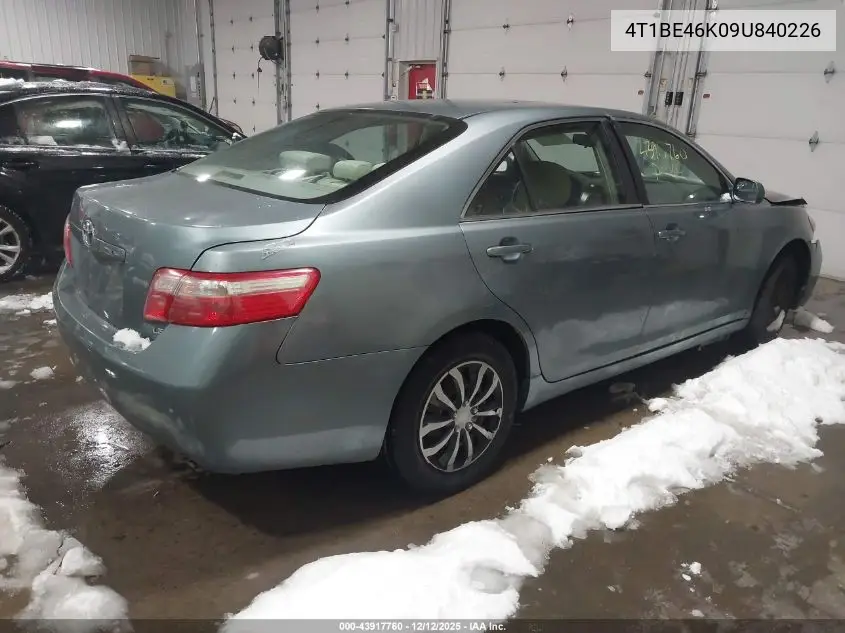 4T1BE46K09U840226 2009 Toyota Camry Le