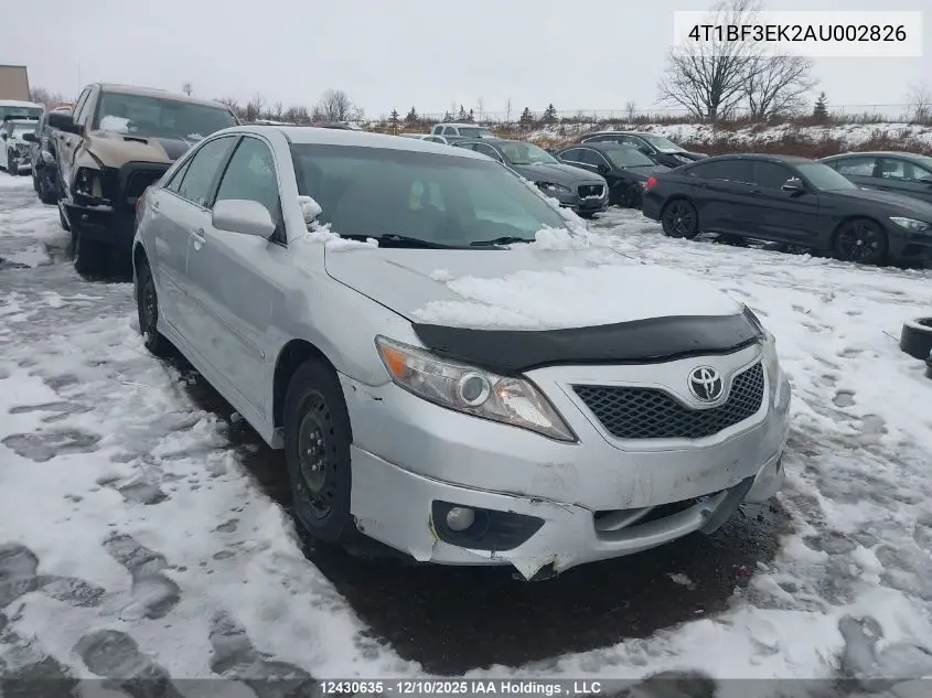 4T1BF3EK2AU002826 2010 Toyota Camry