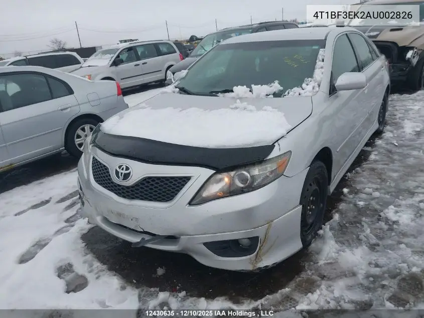 4T1BF3EK2AU002826 2010 Toyota Camry