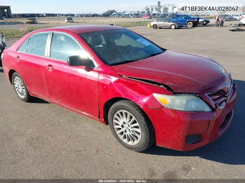 4T1BF3EK4AU028067 2010 Toyota Camry Le