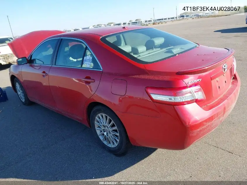 4T1BF3EK4AU028067 2010 Toyota Camry Le