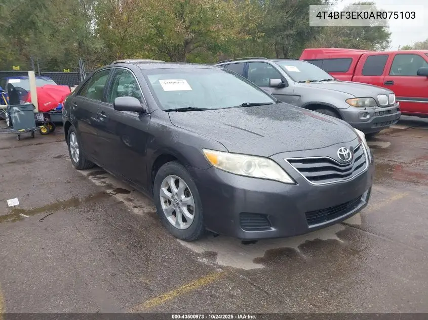4T4BF3EK0AR075103 2010 Toyota Camry Le