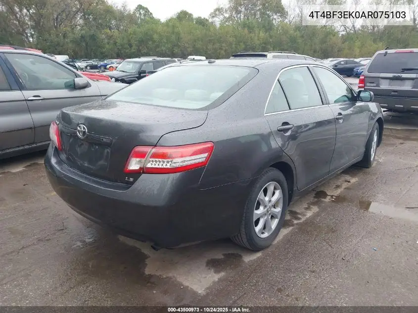 4T4BF3EK0AR075103 2010 Toyota Camry Le
