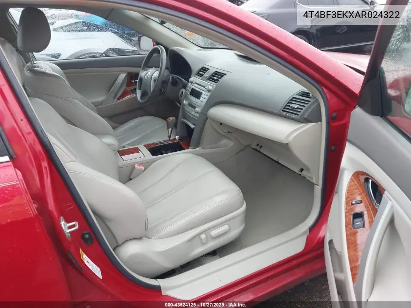 4T4BF3EKXAR024322 2010 Toyota Camry Xle