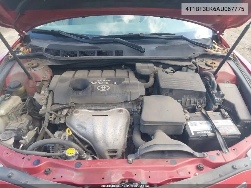 4T1BF3EK6AU067775 2010 Toyota Camry Le