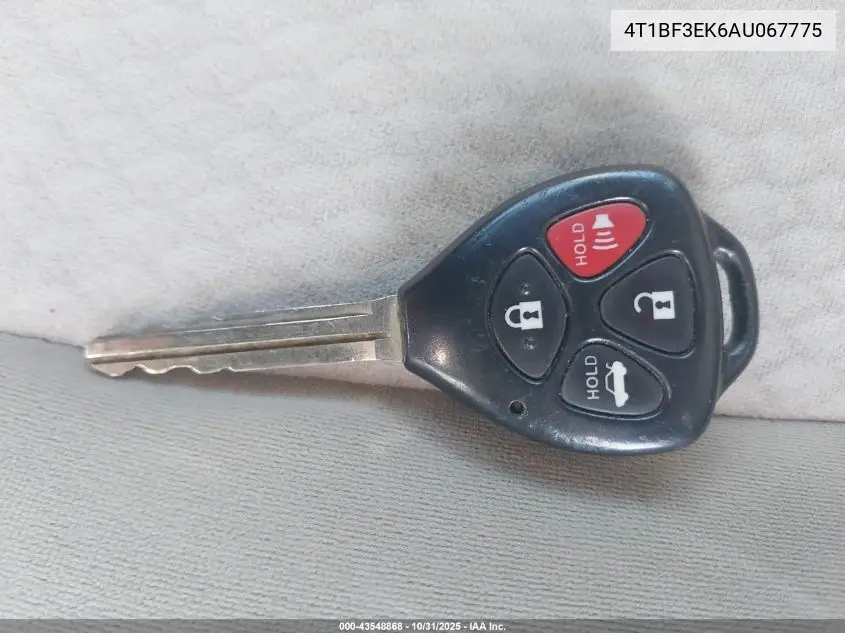 4T1BF3EK6AU067775 2010 Toyota Camry Le