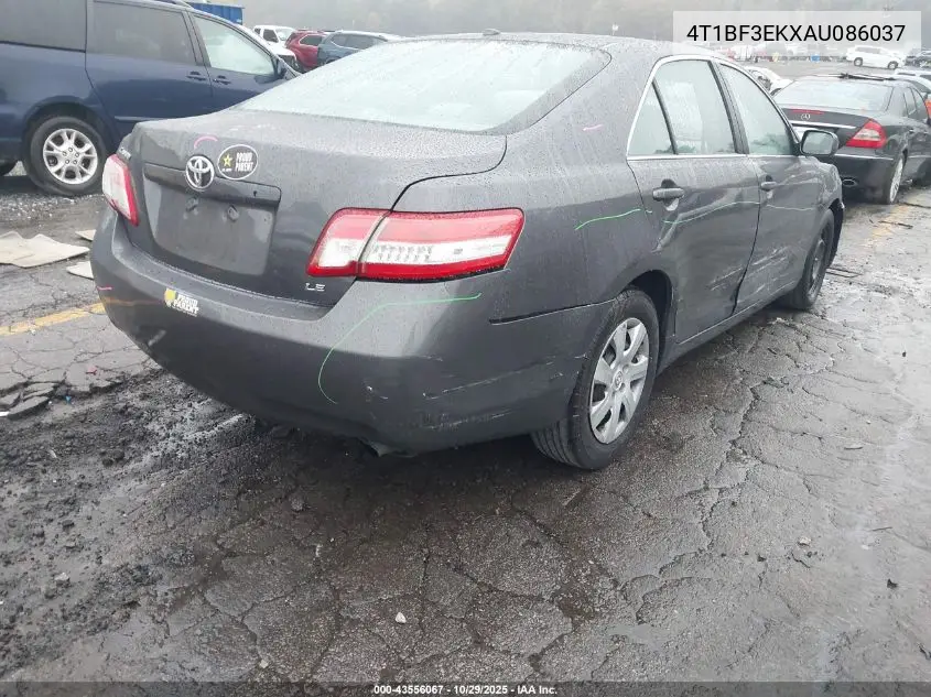 4T1BF3EKXAU086037 2010 Toyota Camry Le