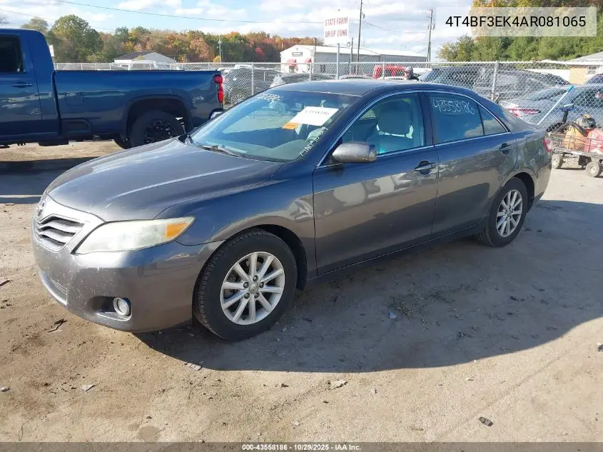 4T4BF3EK4AR081065 2010 Toyota Camry Xle