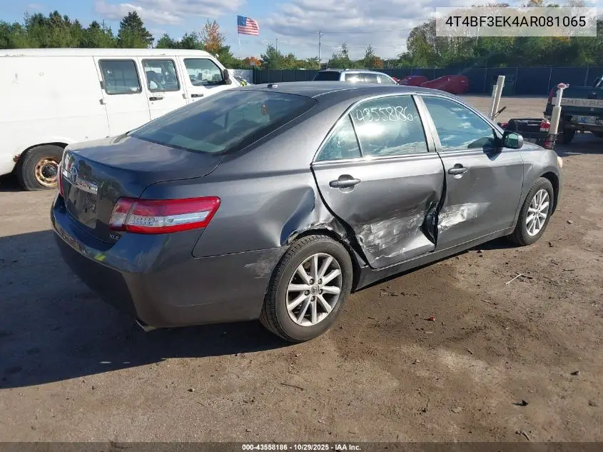4T4BF3EK4AR081065 2010 Toyota Camry Xle