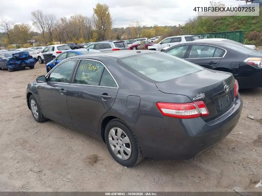 4T1BF3EKXAU007255 2010 Toyota Camry Le