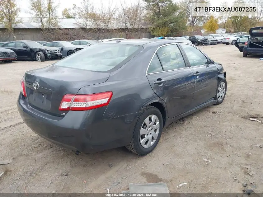 4T1BF3EKXAU007255 2010 Toyota Camry Le