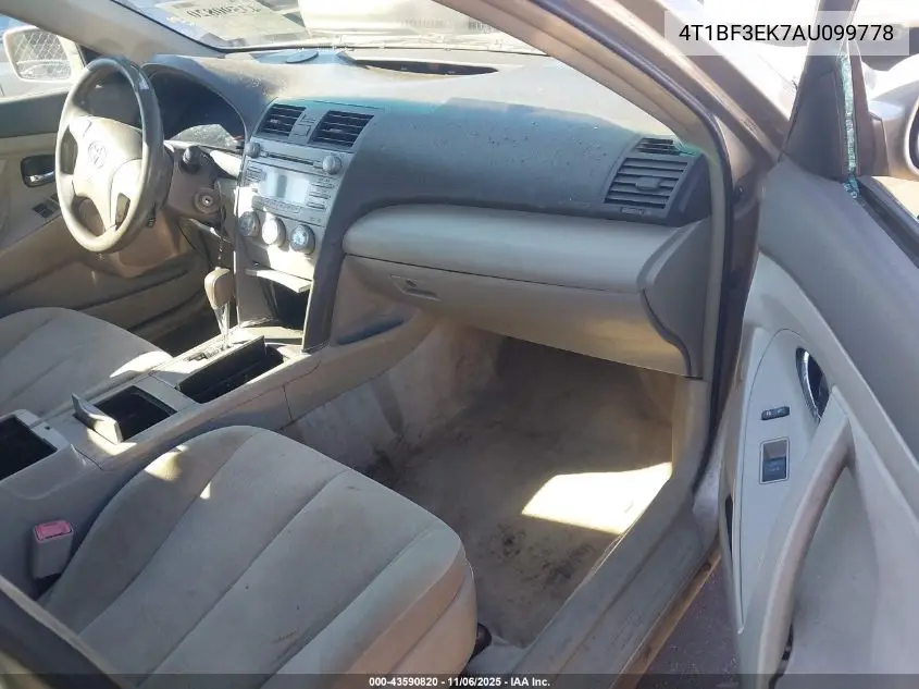 4T1BF3EK7AU099778 2010 Toyota Camry Le