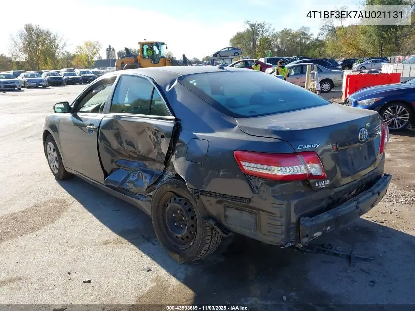 4T1BF3EK7AU021131 2010 Toyota Camry Le