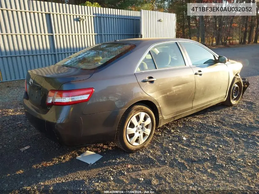 4T1BF3EK0AU032052 2010 Toyota Camry Le