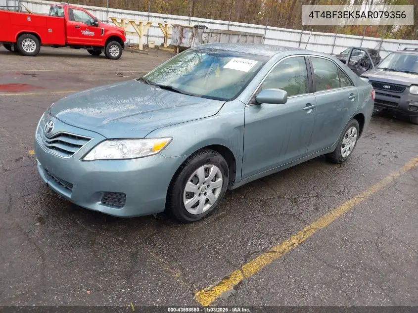 4T4BF3EK5AR079356 2010 Toyota Camry Le
