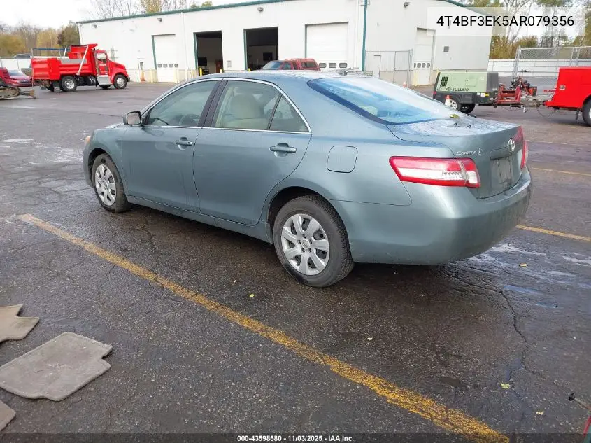 4T4BF3EK5AR079356 2010 Toyota Camry Le