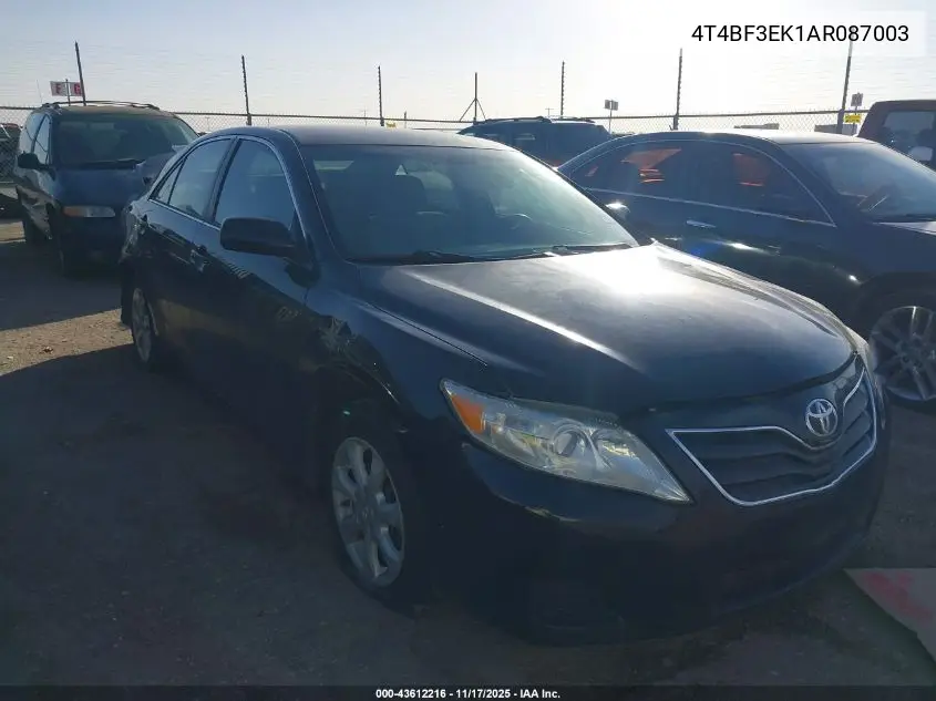 4T4BF3EK1AR087003 2010 Toyota Camry Le