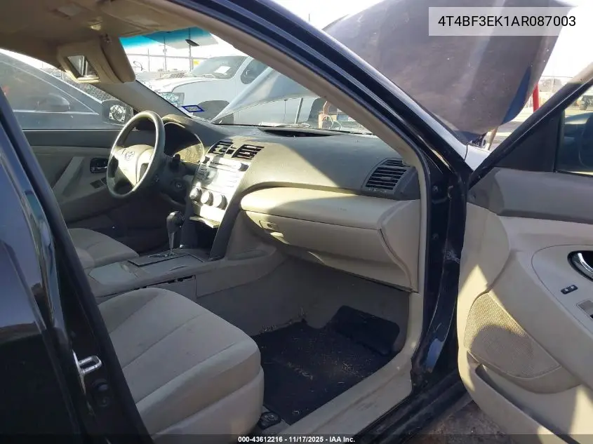 4T4BF3EK1AR087003 2010 Toyota Camry Le