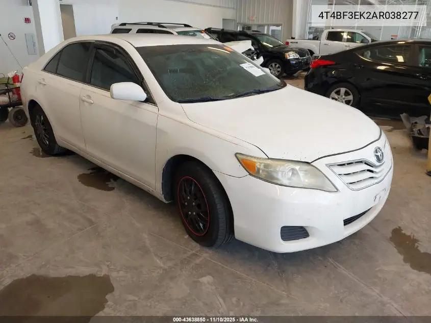 4T4BF3EK2AR038277 2010 Toyota Camry Le
