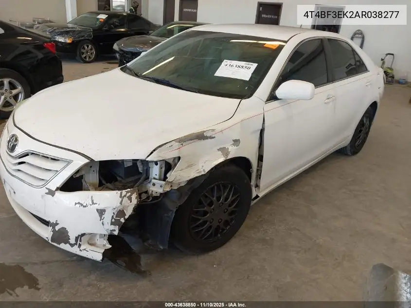 4T4BF3EK2AR038277 2010 Toyota Camry Le