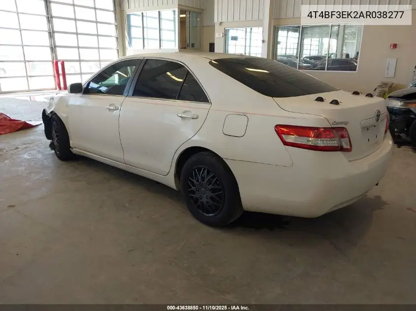 4T4BF3EK2AR038277 2010 Toyota Camry Le