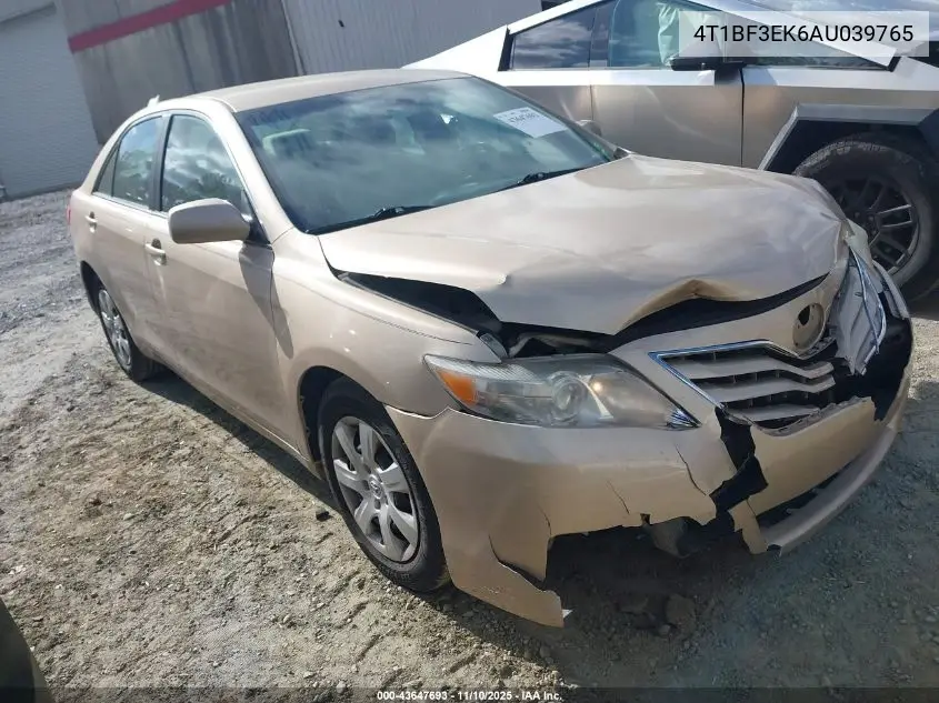 4T1BF3EK6AU039765 2010 Toyota Camry Le