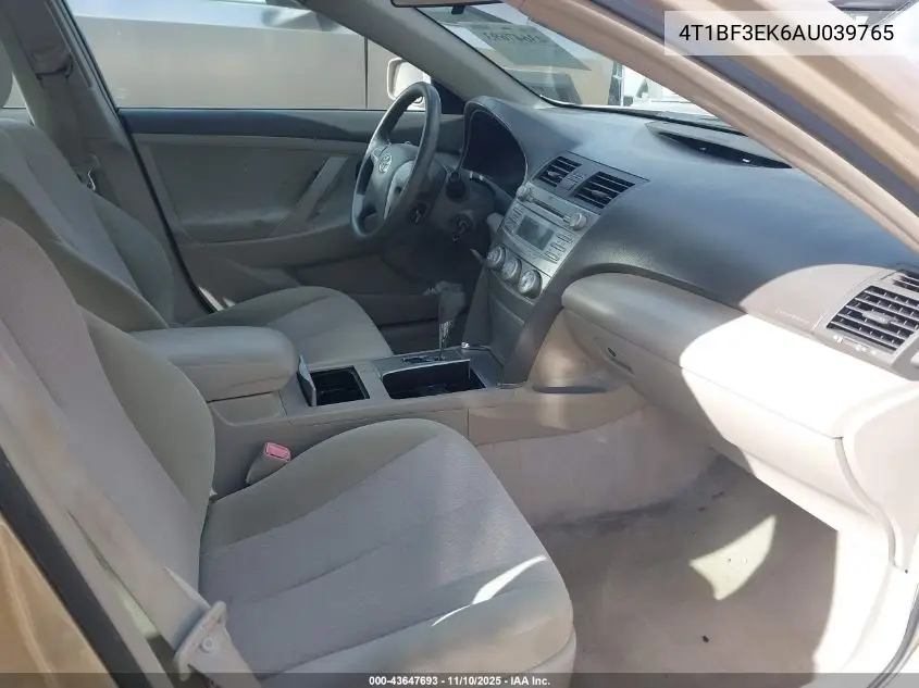 4T1BF3EK6AU039765 2010 Toyota Camry Le
