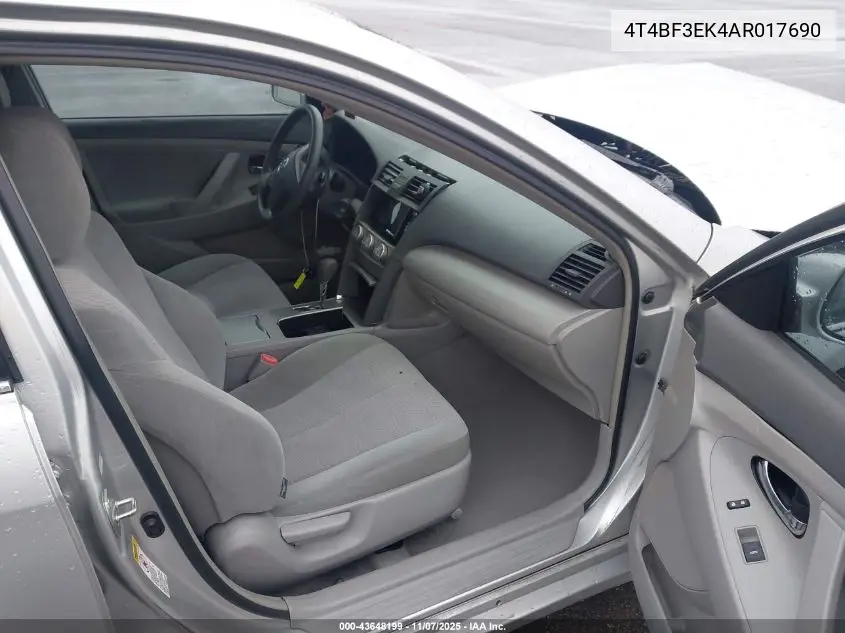 4T4BF3EK4AR017690 2010 Toyota Camry Le