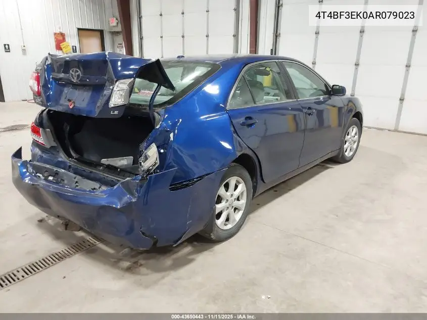 4T4BF3EK0AR079023 2010 Toyota Camry Le