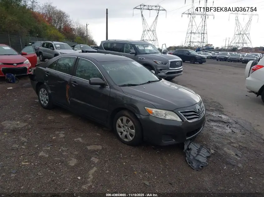 4T1BF3EK8AU036754 2010 Toyota Camry Le