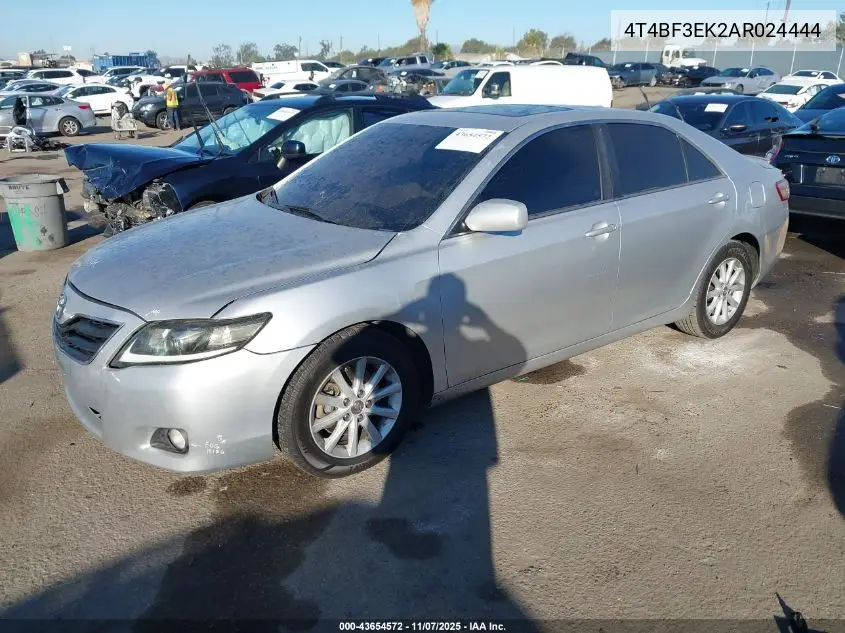 4T4BF3EK2AR024444 2010 Toyota Camry Xle