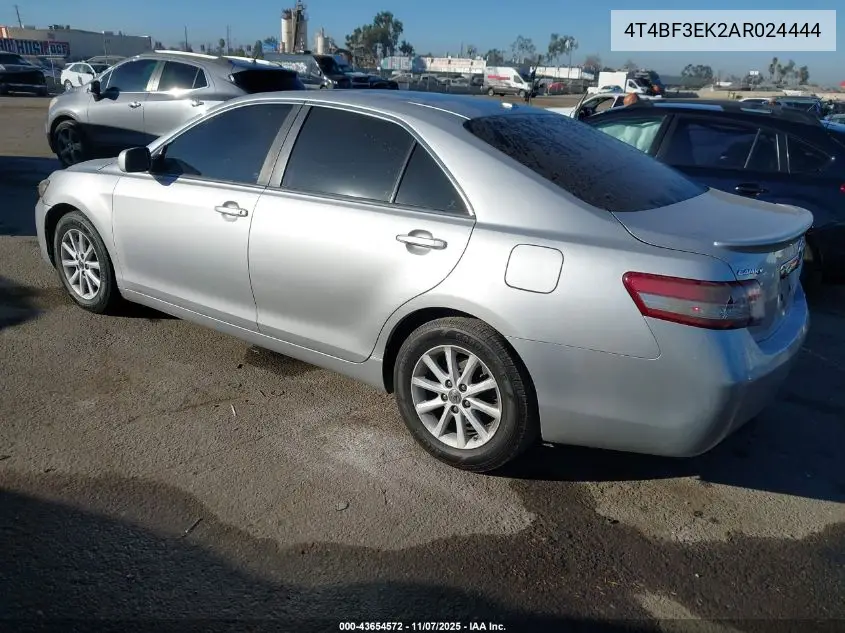 4T4BF3EK2AR024444 2010 Toyota Camry Xle