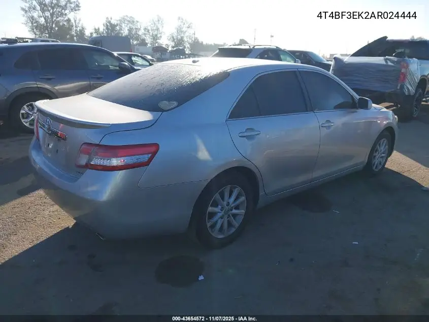 4T4BF3EK2AR024444 2010 Toyota Camry Xle
