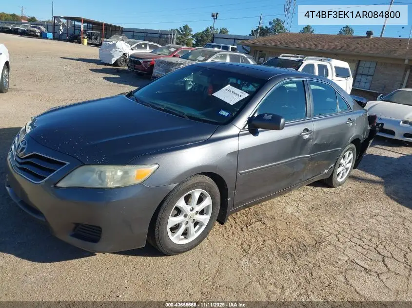 4T4BF3EK1AR084800 2010 Toyota Camry Le