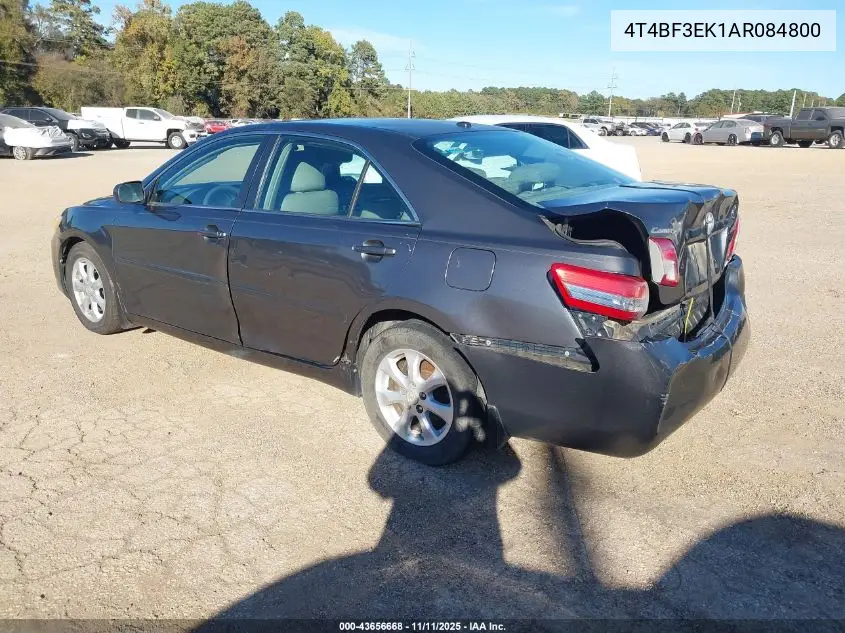 4T4BF3EK1AR084800 2010 Toyota Camry Le