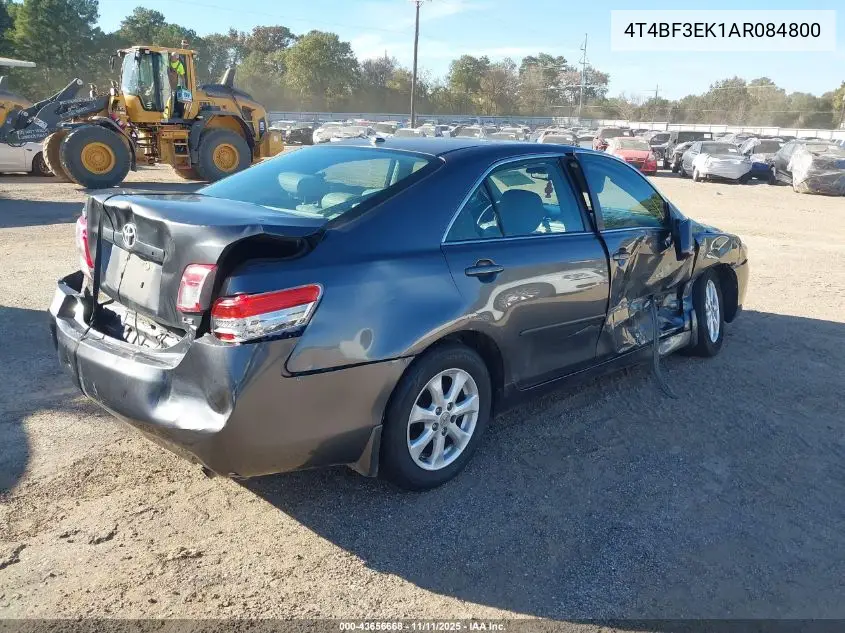 4T4BF3EK1AR084800 2010 Toyota Camry Le