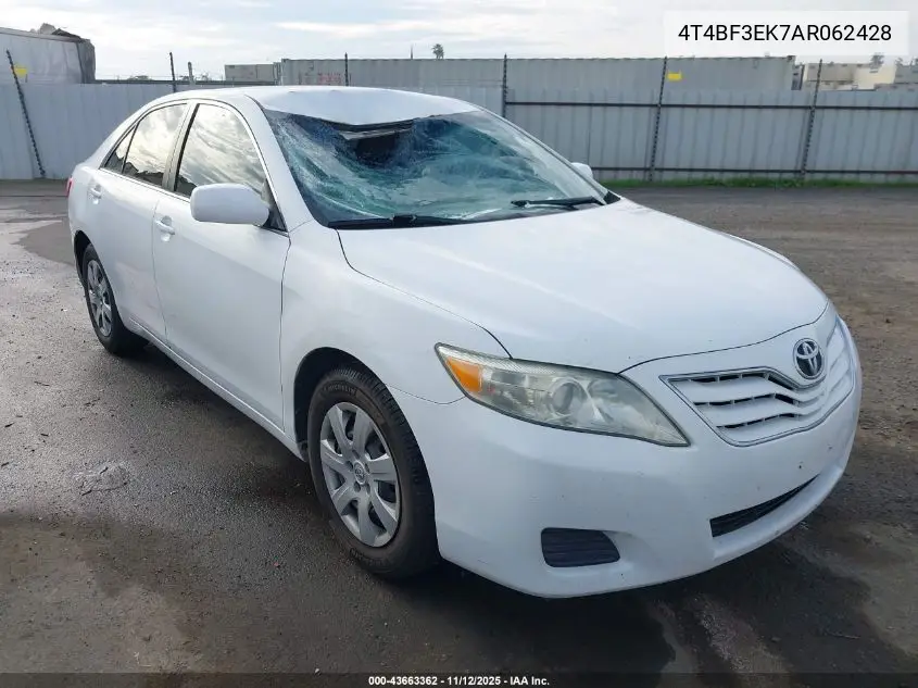 4T4BF3EK7AR062428 2010 Toyota Camry Le