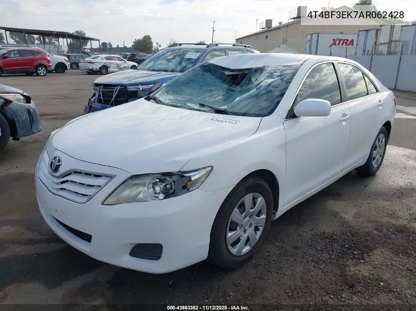 4T4BF3EK7AR062428 2010 Toyota Camry Le