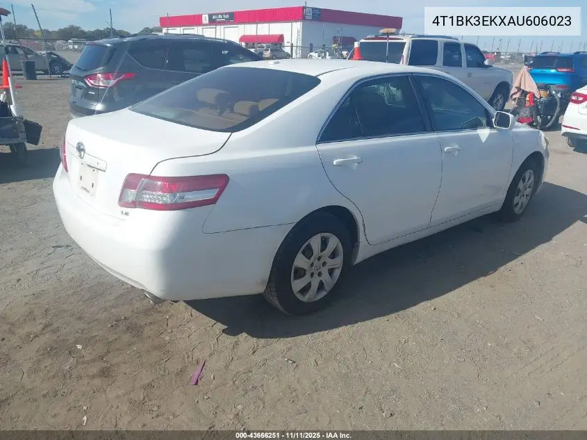 4T1BK3EKXAU606023 2010 Toyota Camry Le V6