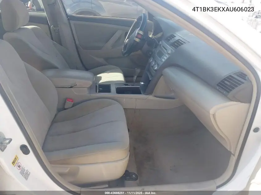 4T1BK3EKXAU606023 2010 Toyota Camry Le V6