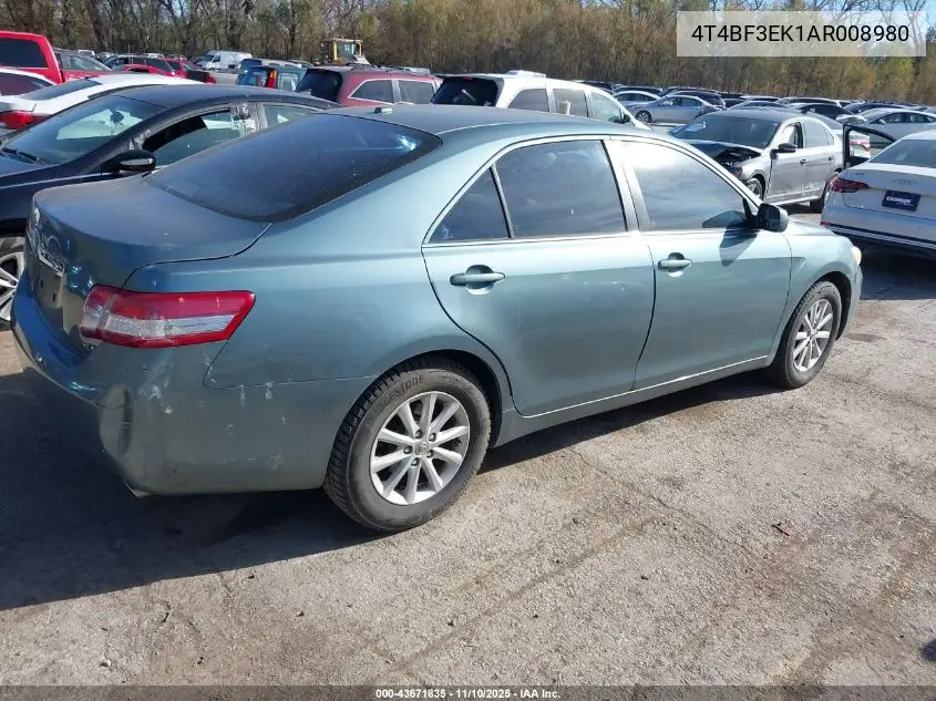 4T4BF3EK1AR008980 2010 Toyota Camry Xle