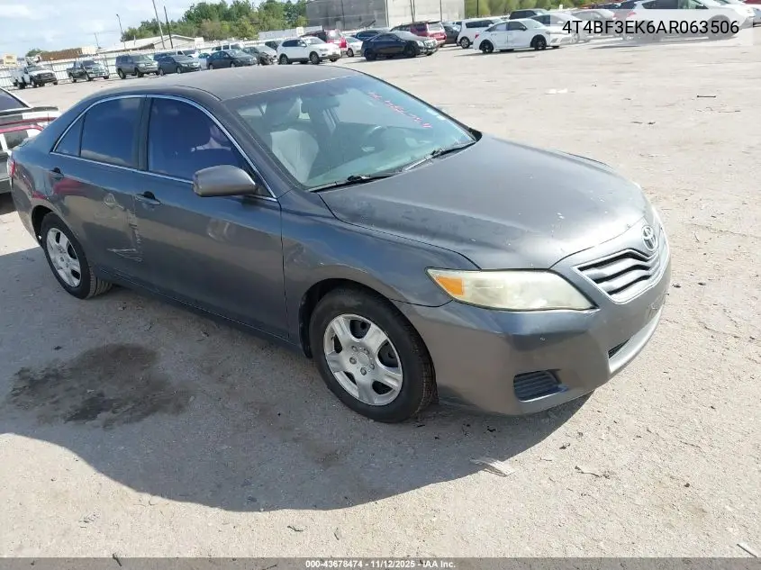 4T4BF3EK6AR063506 2010 Toyota Camry Le