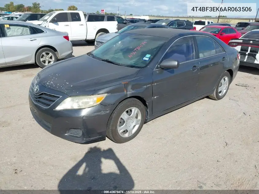 4T4BF3EK6AR063506 2010 Toyota Camry Le