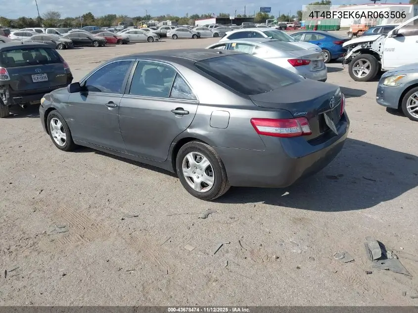 4T4BF3EK6AR063506 2010 Toyota Camry Le