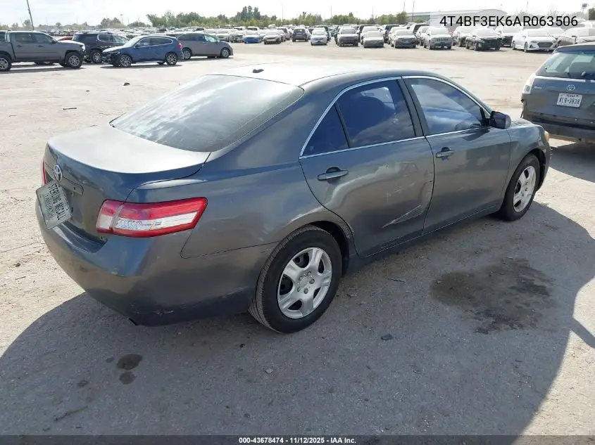 4T4BF3EK6AR063506 2010 Toyota Camry Le