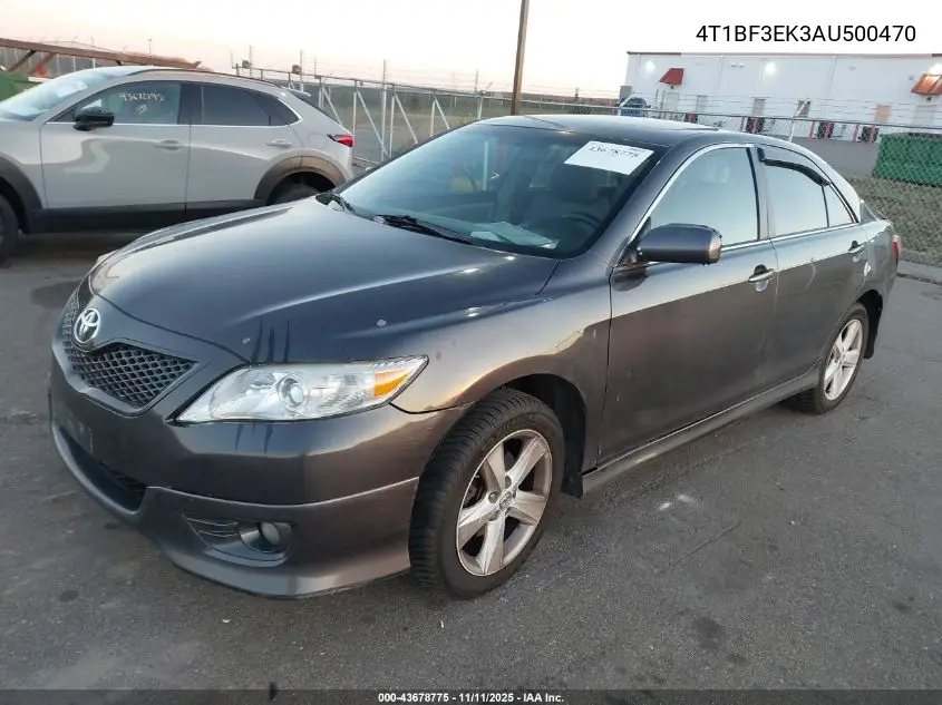 4T1BF3EK3AU500470 2010 Toyota Camry Se