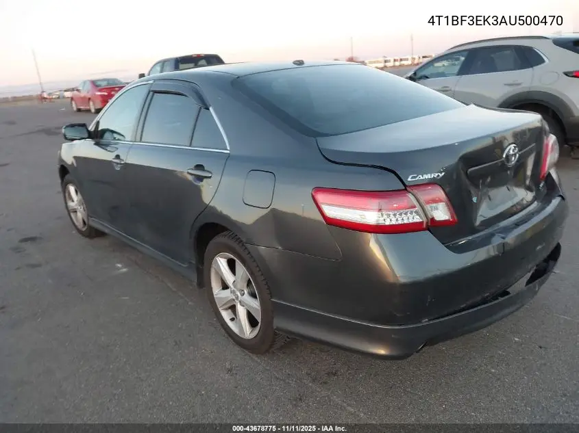 4T1BF3EK3AU500470 2010 Toyota Camry Se