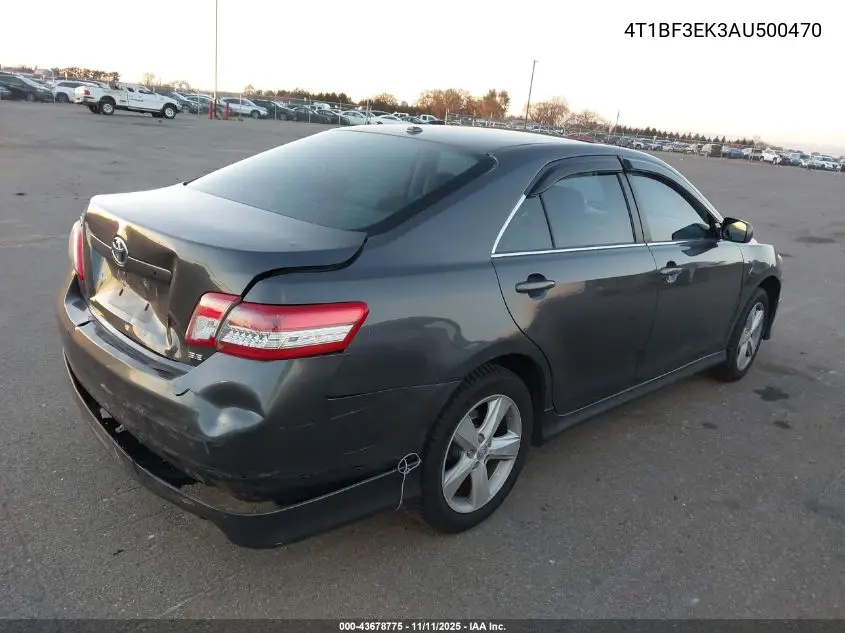 4T1BF3EK3AU500470 2010 Toyota Camry Se