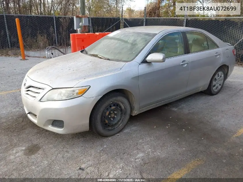 4T1BF3EK8AU072699 2010 Toyota Camry Le